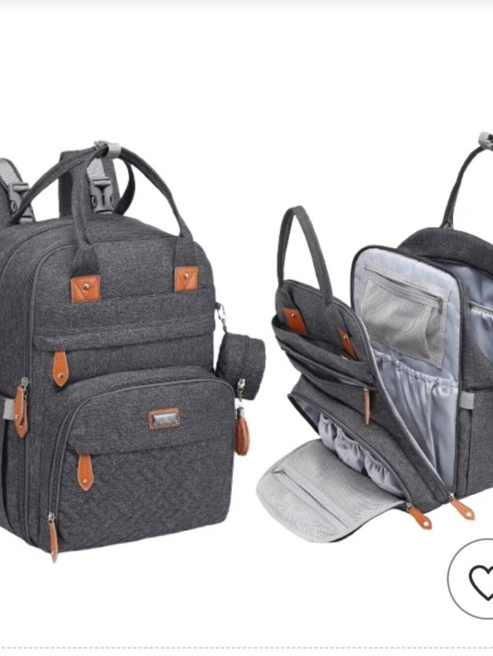 BabbleRoo Original Diaper Bag Backpack Style26L Hands Free. - Picture 10 of 15